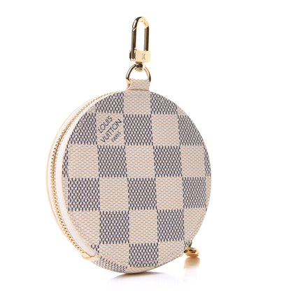 Louis Vuitton Damier Azur 2021 Christmas Animation Hollywood Bag Charm Fuchsia 3 of 8