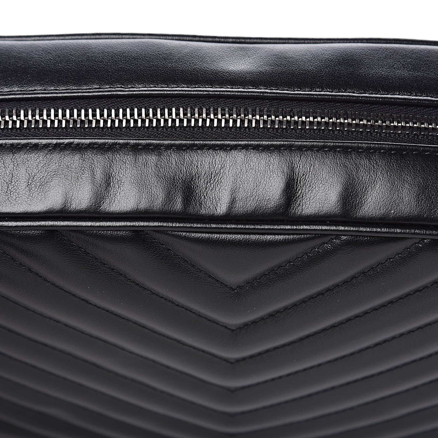 Saint Laurent Calfskin Matelasse Monogram Lou Camera Bag Black 11 of 11