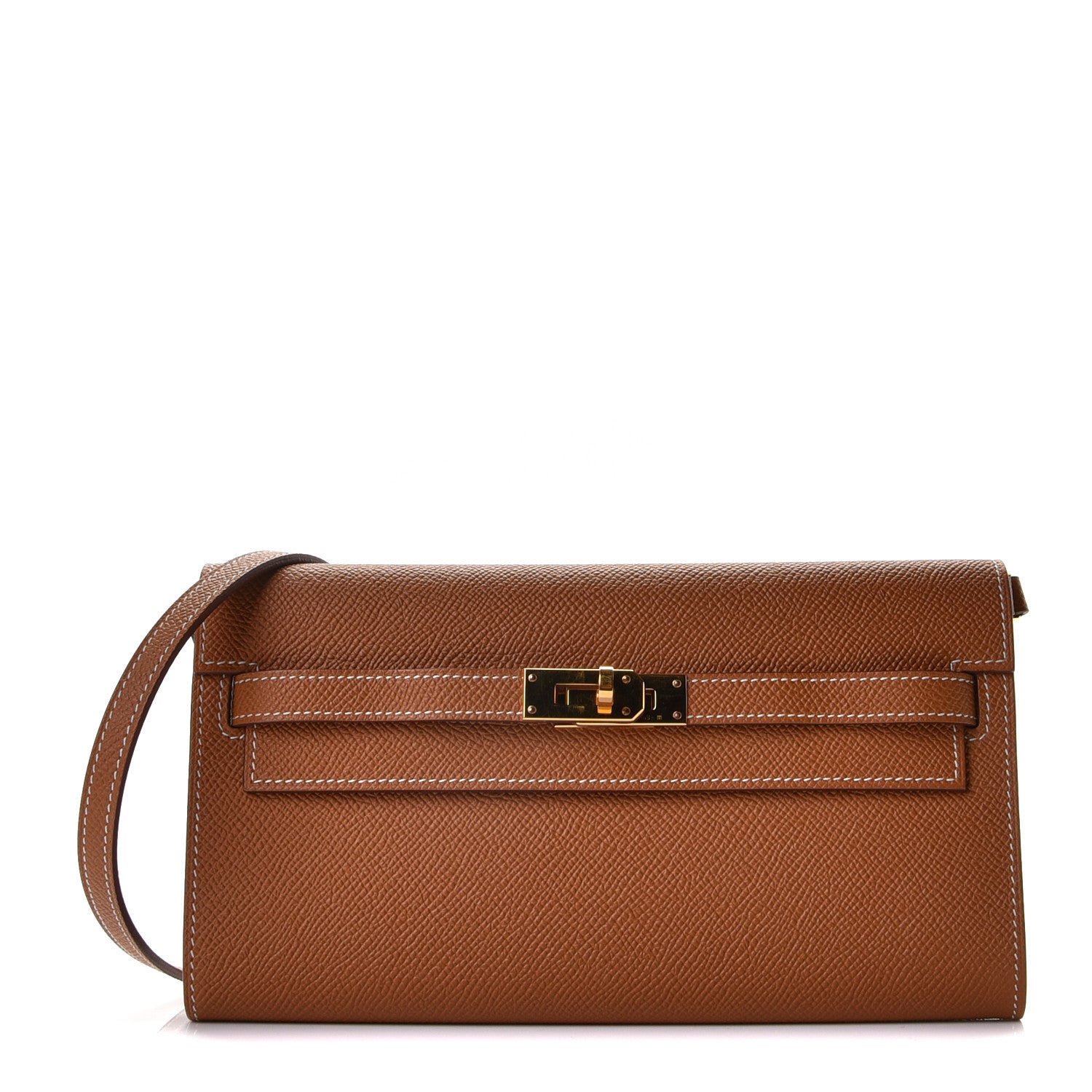 Hermes Epsom Kelly Wallet To Go Gold 1 of 8