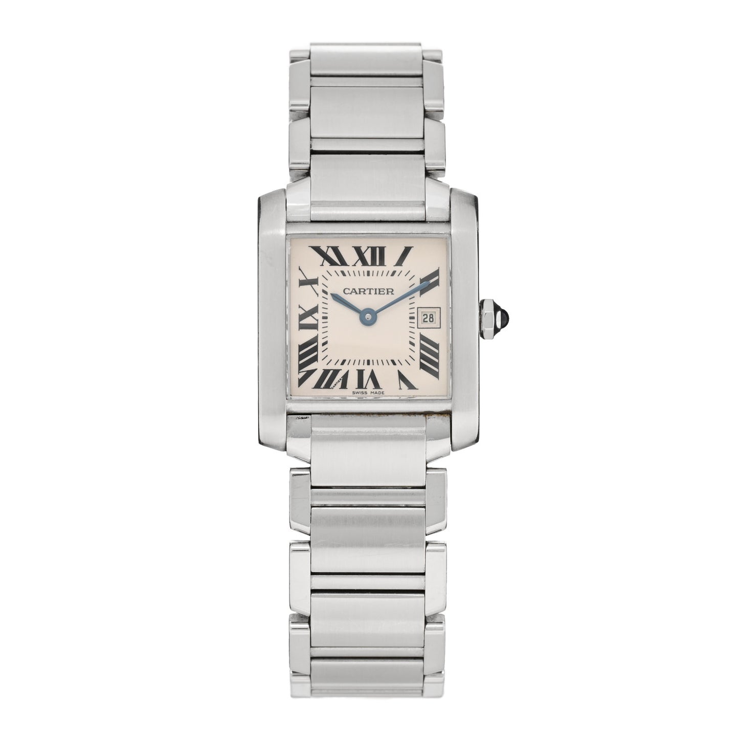 Stainless Steel 25mm Tank Francaise Quartz Watch