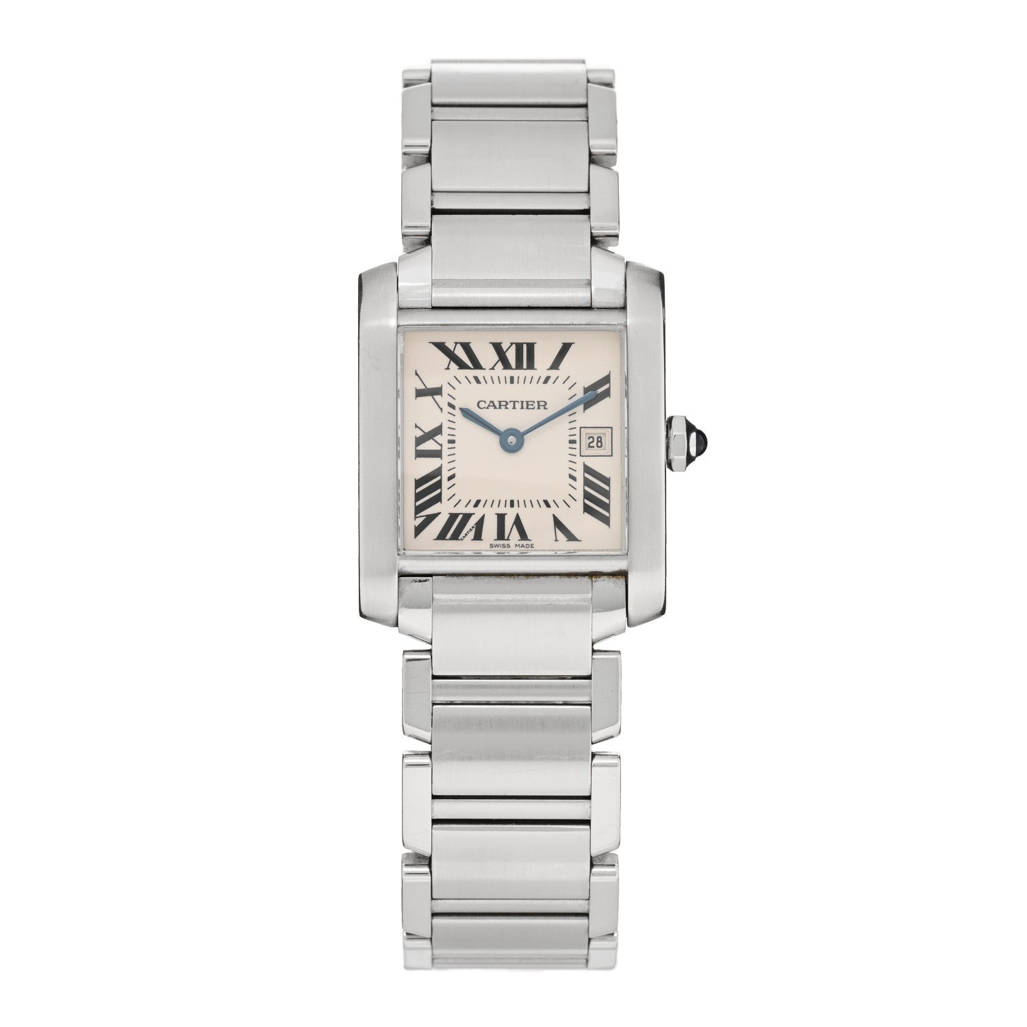 Cartier Stainless Steel 25mm Tank Francaise Quartz Watch 1 of 5