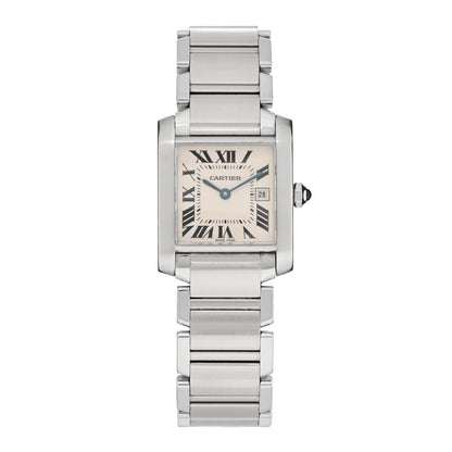 Cartier Stainless Steel 25mm Tank Francaise Quartz Watch 1 of 5