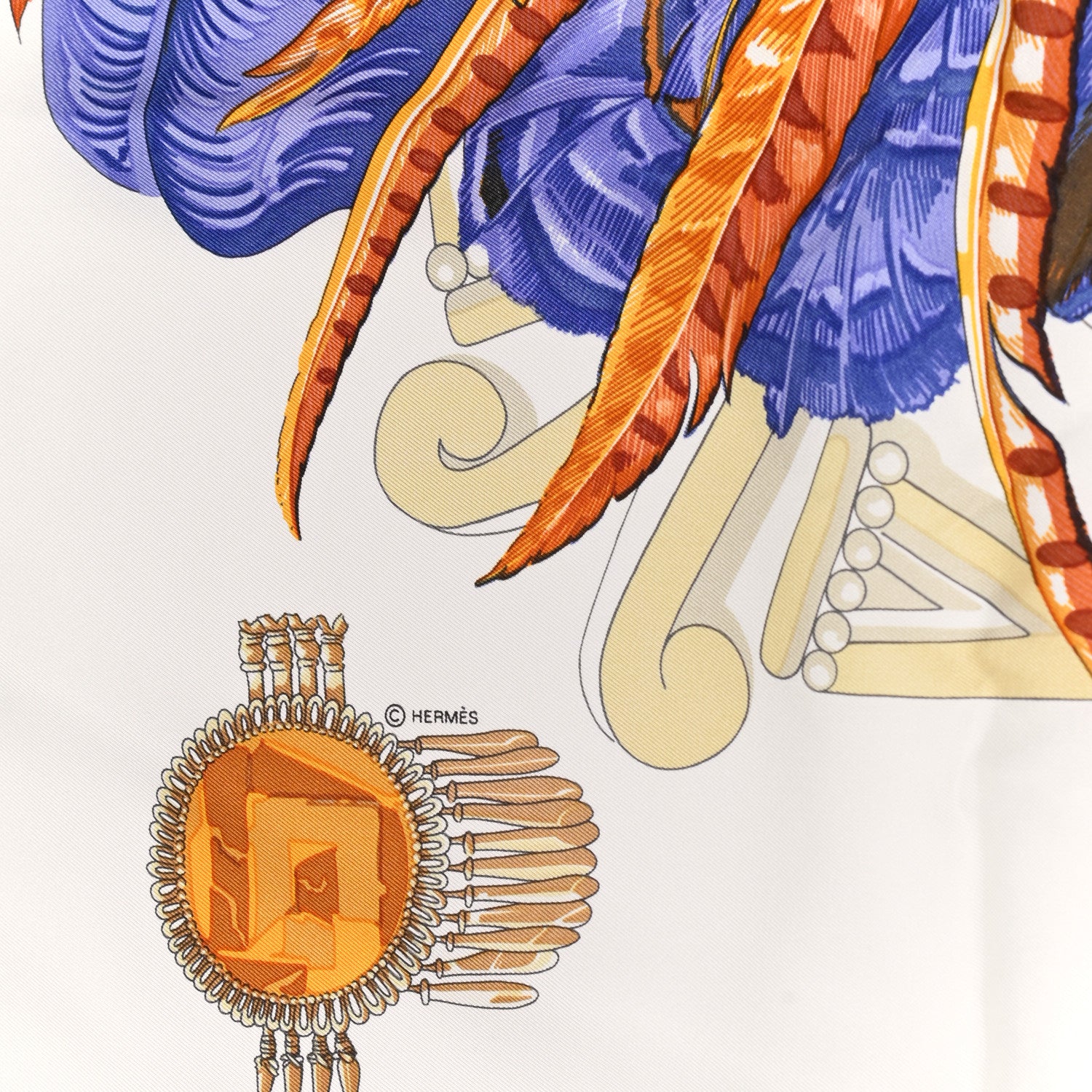 Hermes Silk Mexique Scarf 90 4 of 5