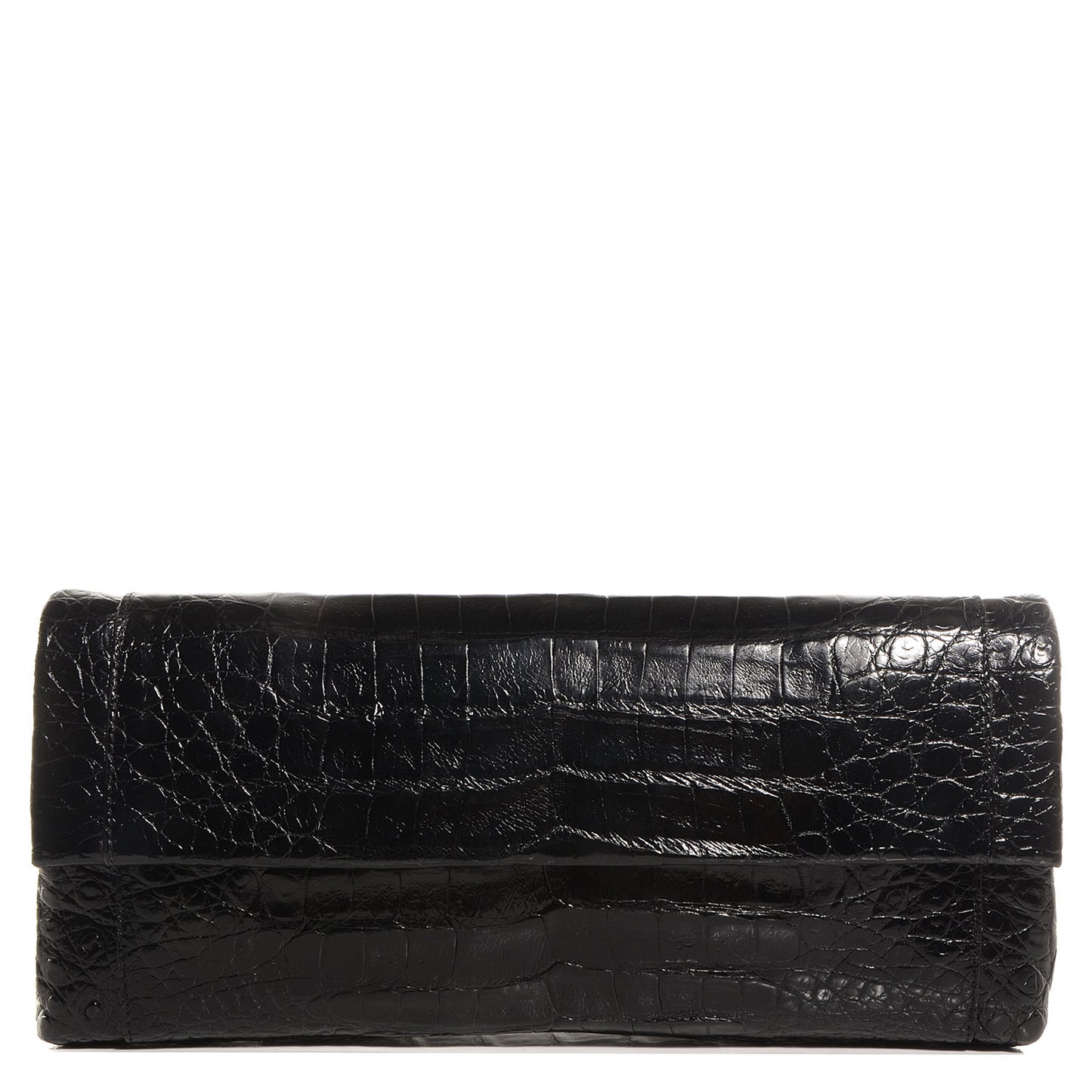 Crocodile Clutch Black