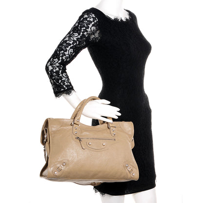 Balenciaga Agneau Giant 12 Silver Hardware City Latte Beige 2 of 10