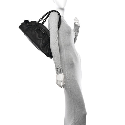 Christian Dior Calfskin My Dior Frame Pocket Satchel Black 3 of 9