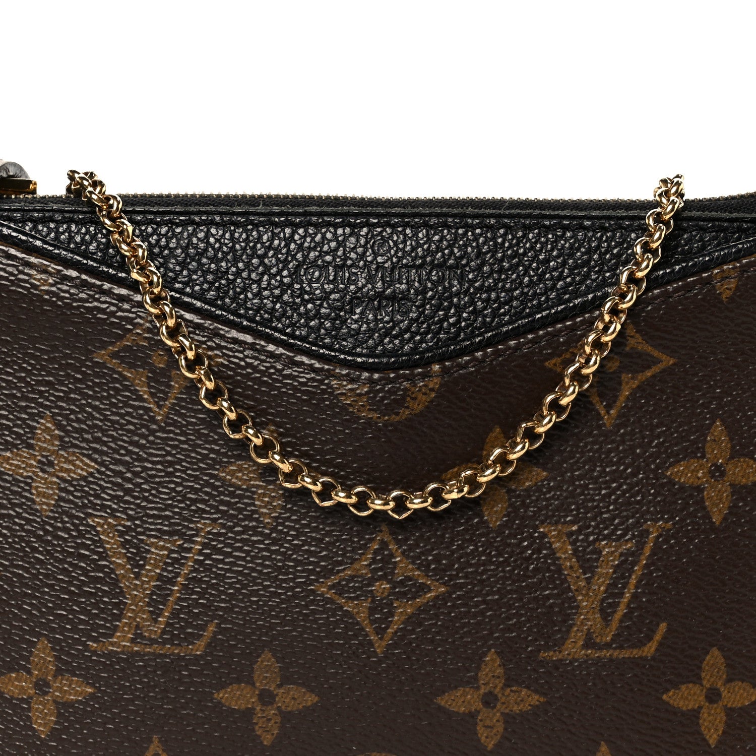 Louis Vuitton Monogram Pallas Clutch Black 9 of 11