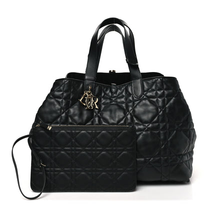 Christian Dior Calfskin Macrocannage Large Toujours Black 3 of 12