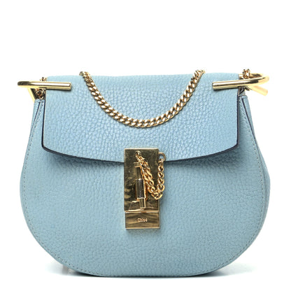 Chloe Grained Lambskin Mini Drew Shoulder Bag Cloudy Blue 1 of 5