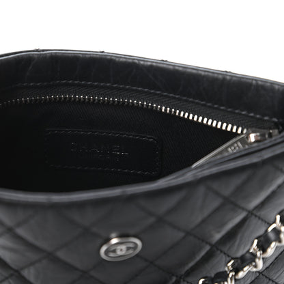 Chanel Aged Calfskin Quilted Crossbody Bag Black 8 of 10