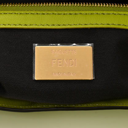 Fendi Nappa FF 1974 Embossed Baguette Wasabi 6 of 11