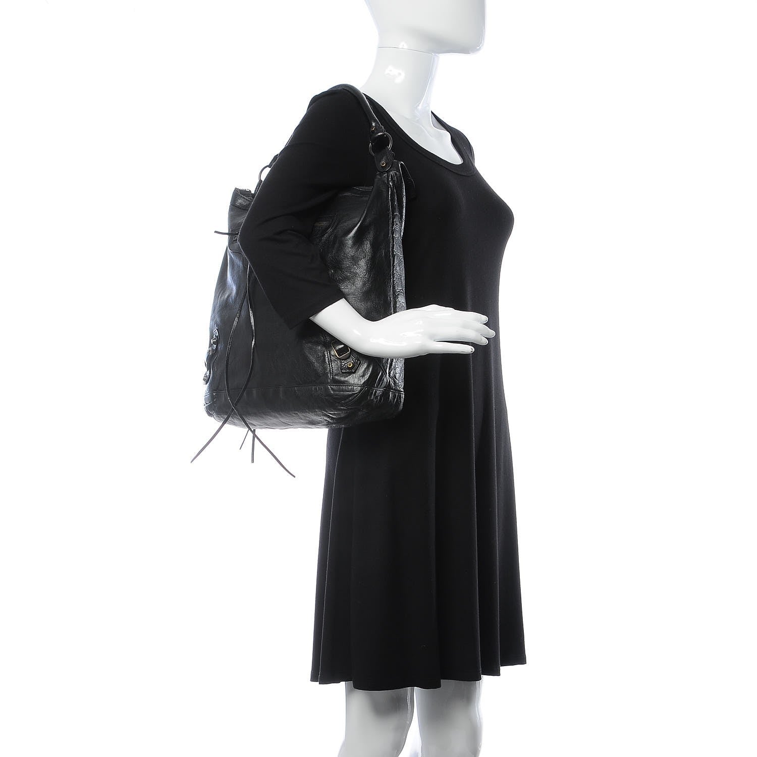 Balenciaga Chevre Classic Hardware Day Hobo Black 2 of 7