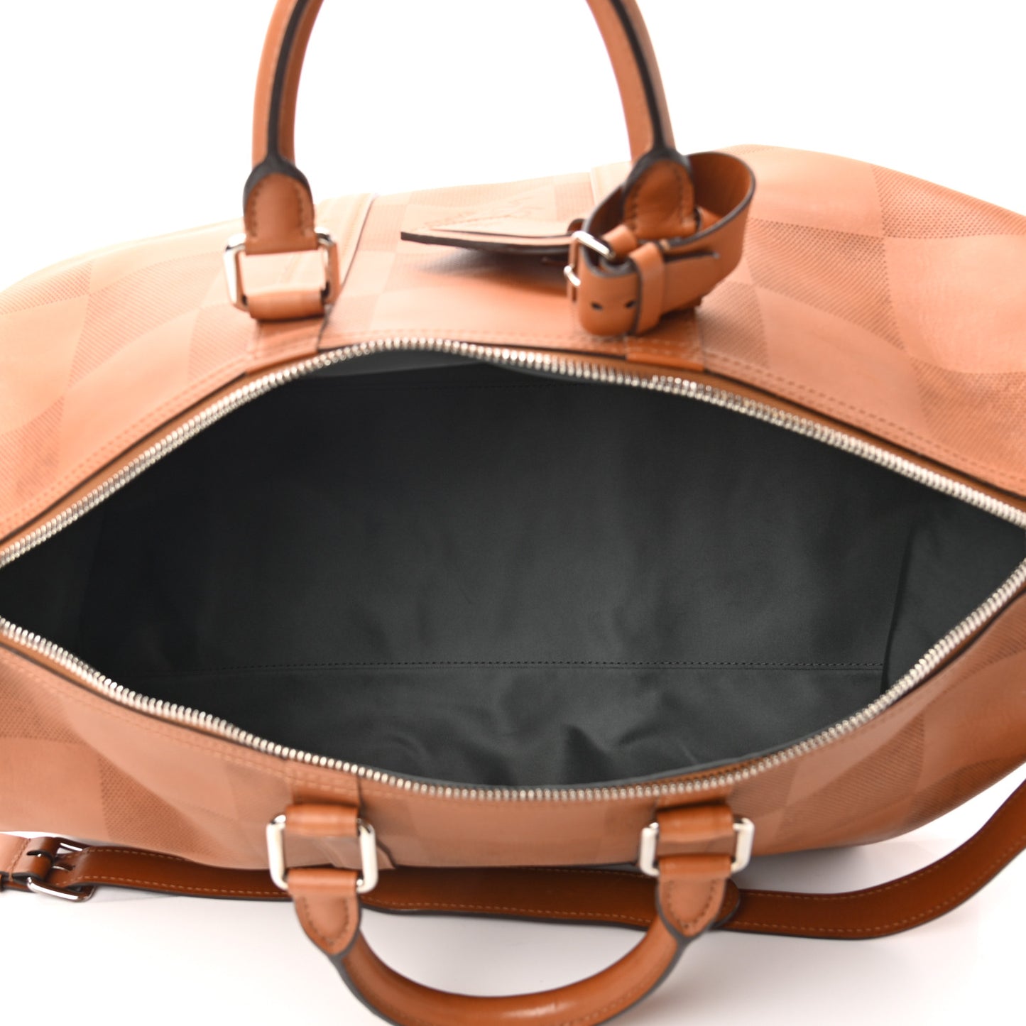 Nomade Grand Damier Keepall Bandouliere 45 Cognac