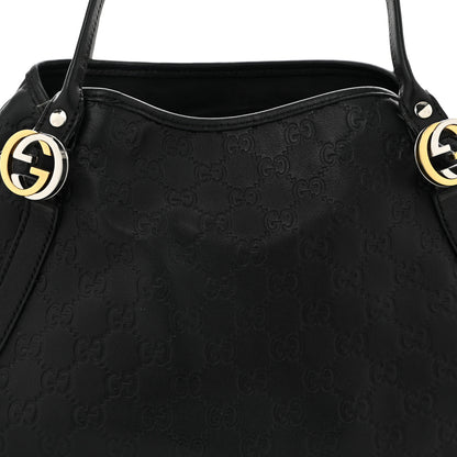 Gucci Guccissima Medium GG Twins Shoulder Bag Black 8 of 11