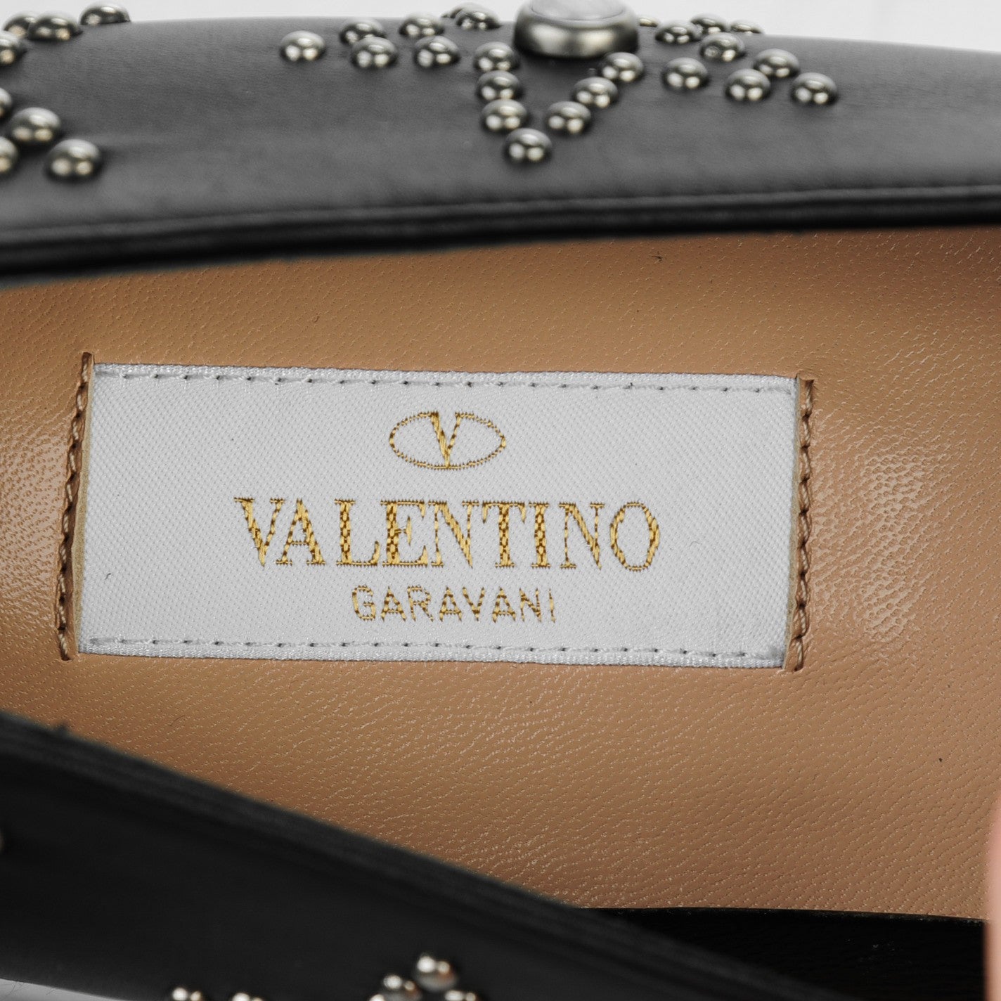 Nappa Star Studded Cabochon Loafers 37.5 Black
