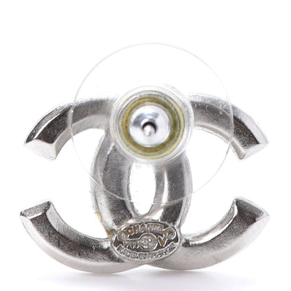 Chanel Baguette Crystal CC Earrings Silver 4 of 5