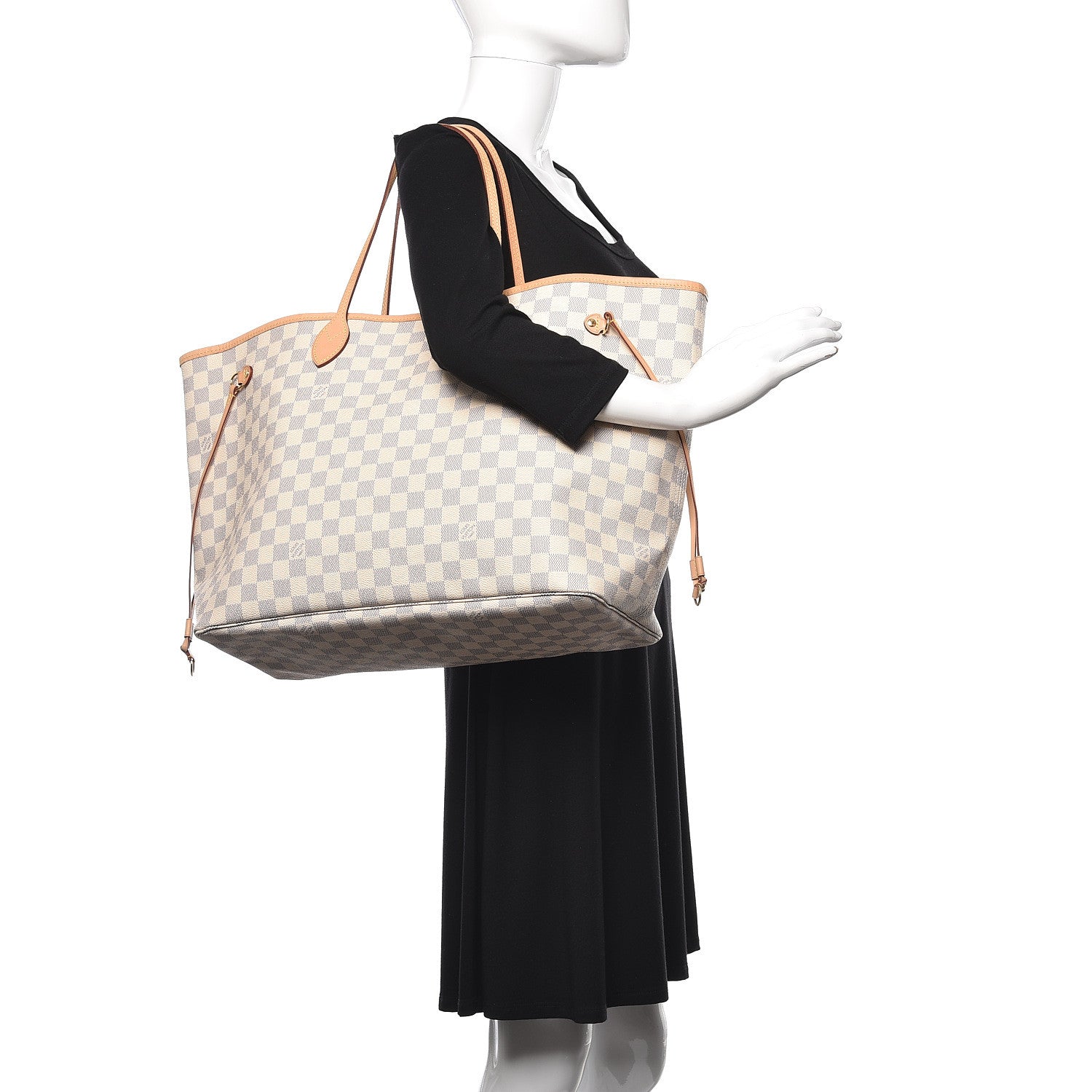 Louis Vuitton Damier Azur Neo Neverfull GM Rose Ballerine 2 of 11