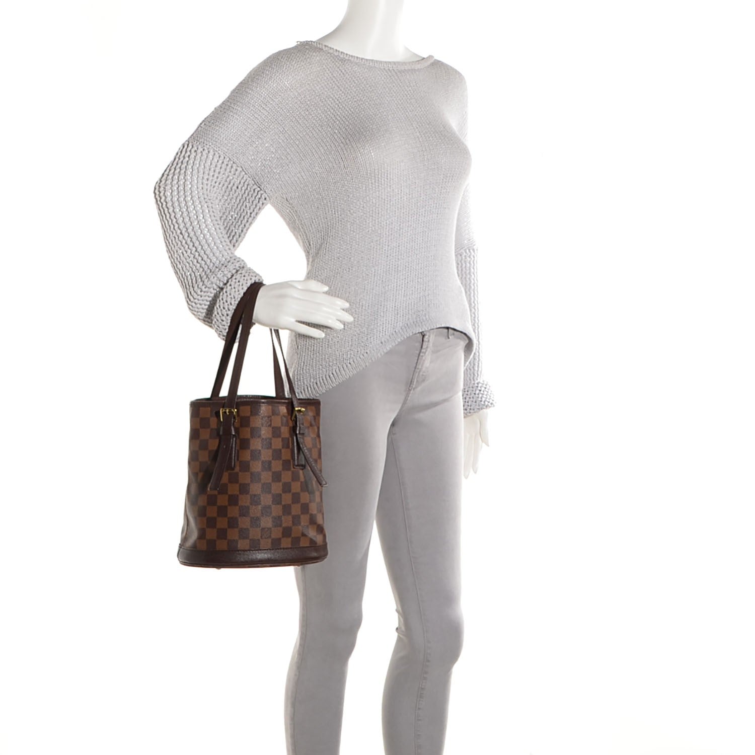 Louis Vuitton Damier Ebene Marais Bucket 23 2 of 8