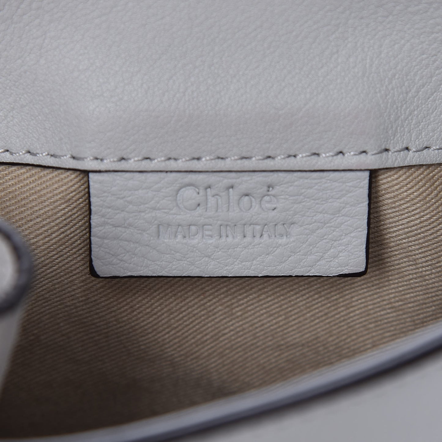 Suede Calfskin Mini Faye Backpack Airy Grey