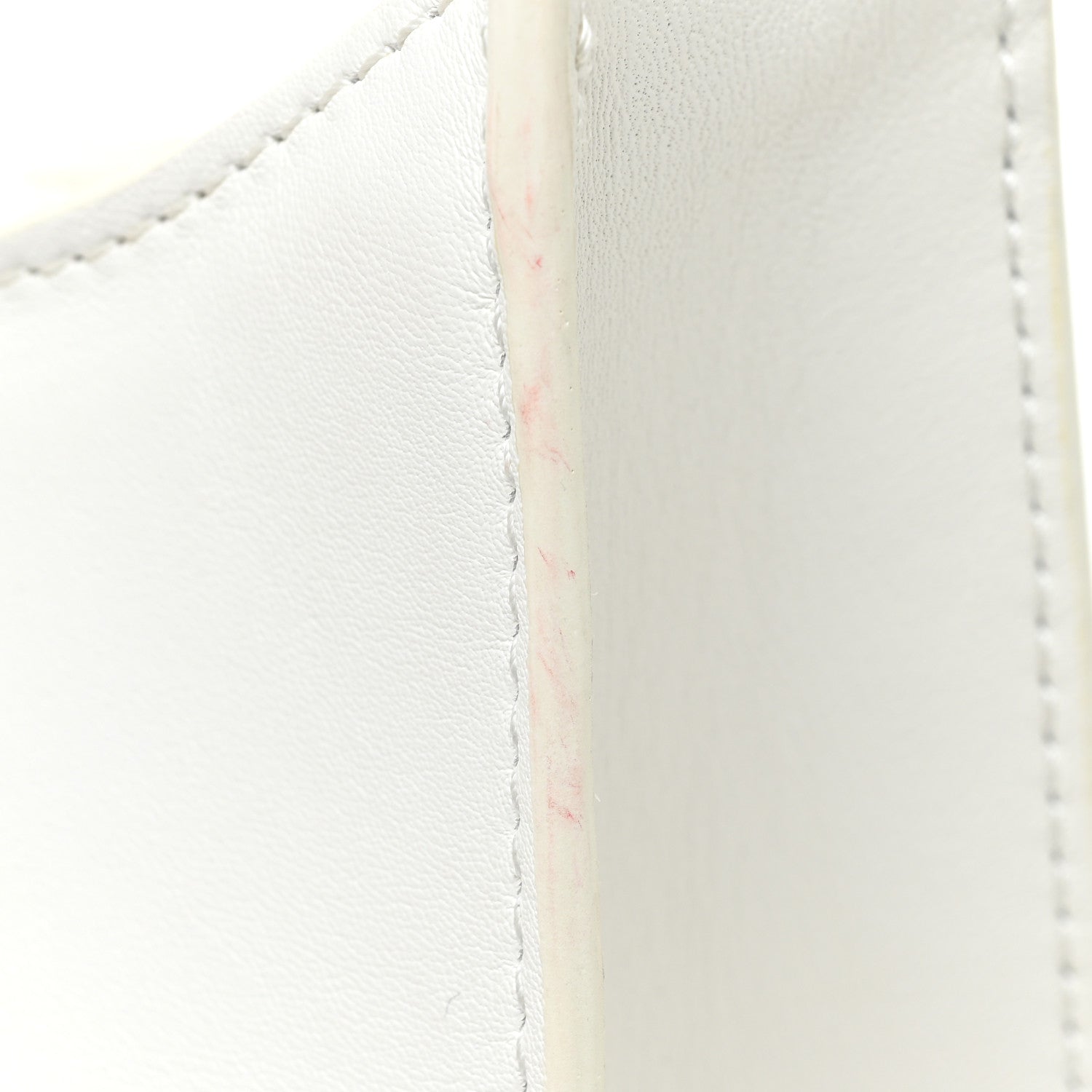 Celine Smooth Calfskin Cuir Triomphe Shoulder Bag White 17 of 21