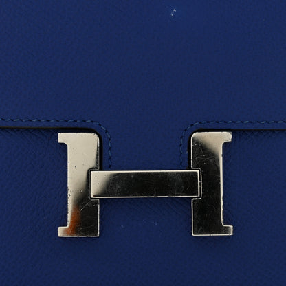 Hermes Epsom Constance Short Wallet Bleu Electrique 10 of 10