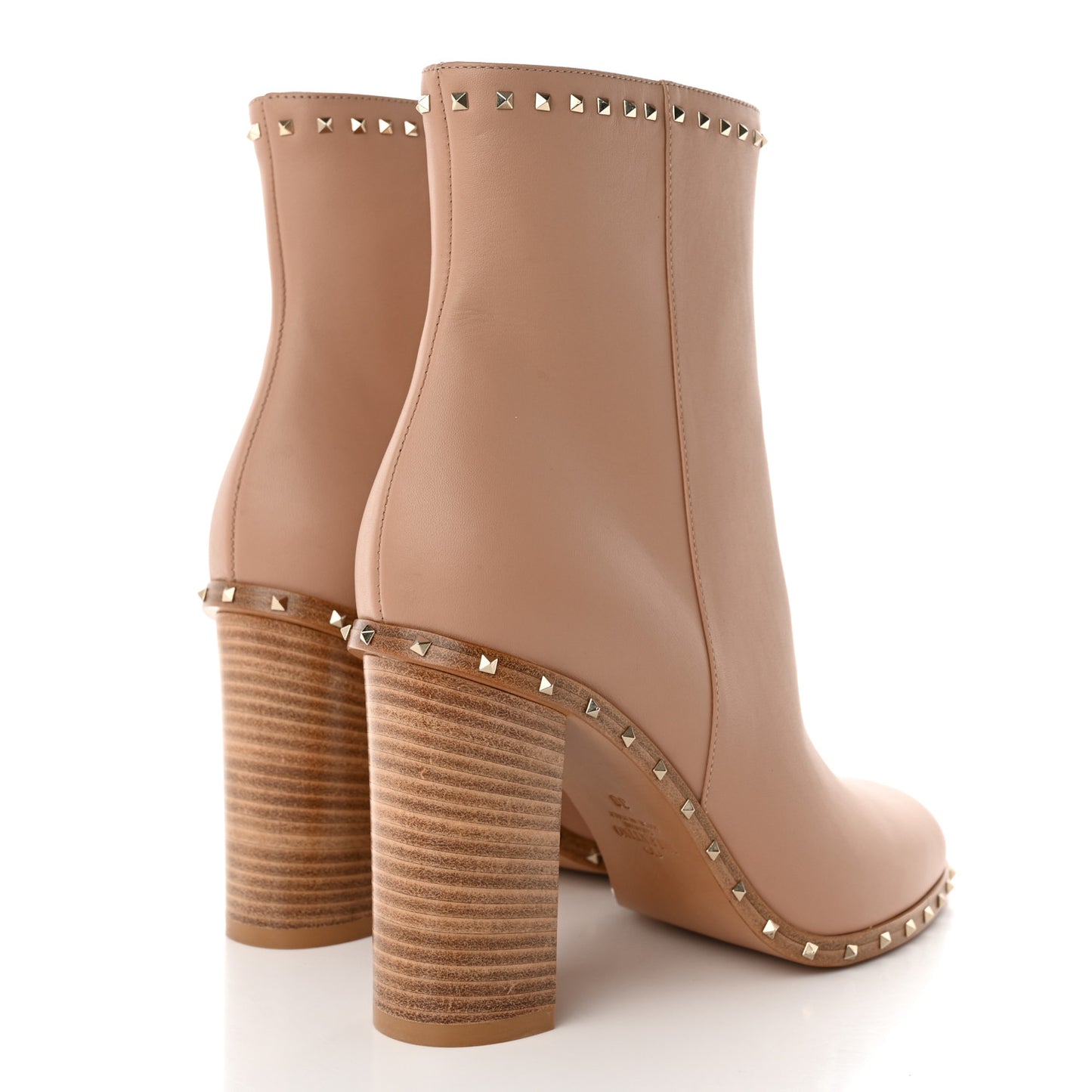 Nappa Soul Rockstud 90mm Ankle Boots 38 Skin Sorbet