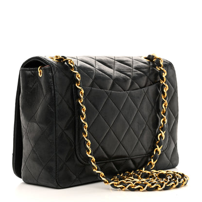 Chanel Lambskin Quilted XL CC Small Single Flap Black 3 of 16