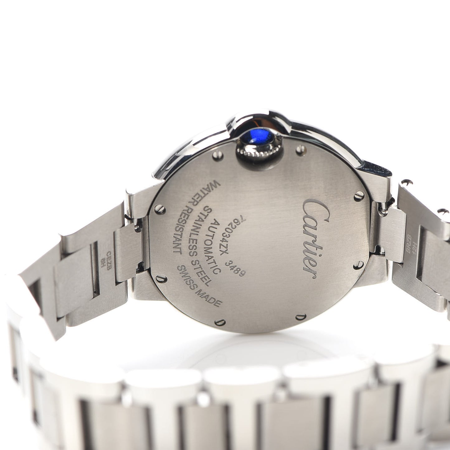 Stainless Steel Diamond 33mm Ballon Bleu De Cartier Automatic Watch