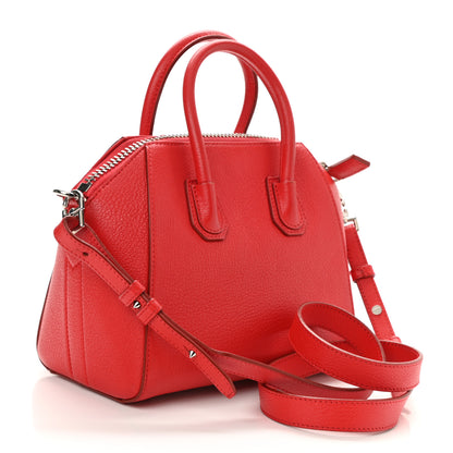 Givenchy Sugar Goatskin Mini Antigona Red 2 of 8
