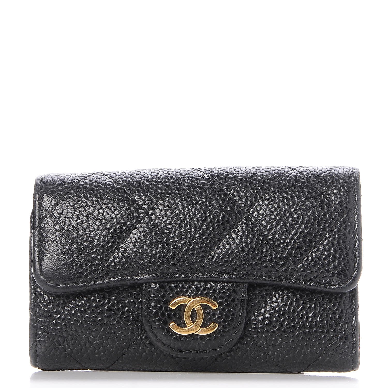 Chanel Caviar Quilted 6 Key Holder Black 1 of 9