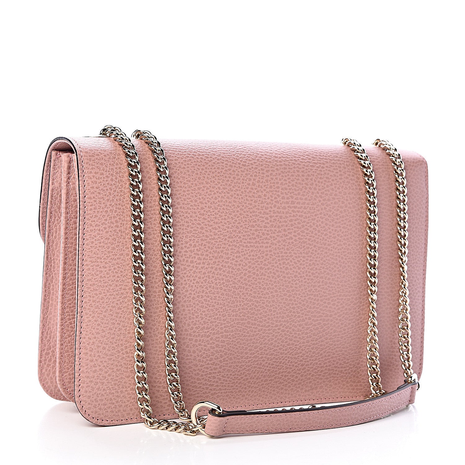 Gucci Dollar Calfskin Interlocking G Shoulder Bag Soft Pink 3 of 11