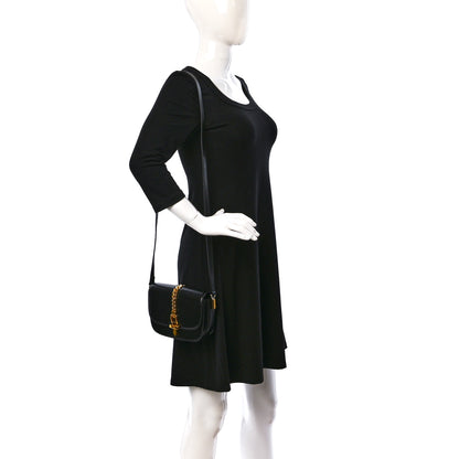 Gucci Azalea Calfskin Mini Sylvie 1969 Flap Messenger Bag Black 2 of 10