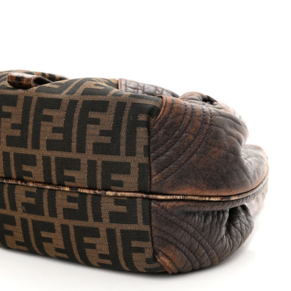 Fendi Zucca Nappa Nuvolata Vitello Tortuga Spy Tobacco Moro 9 of 13
