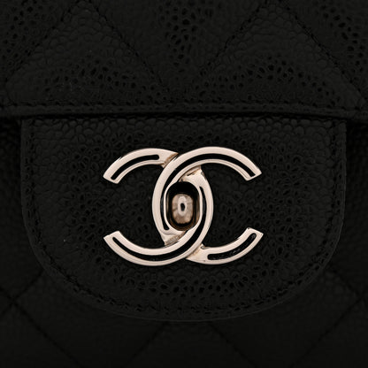 Chanel Caviar Quilted Jumbo Single Flap Black 11 of 12