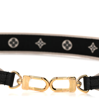 Louis Vuitton Jacquard Diane Shoulder Strap Black Ivory 4 of 4