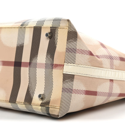 Burberry Supernova Check Hearts Small Nickie Tote White 10 of 12