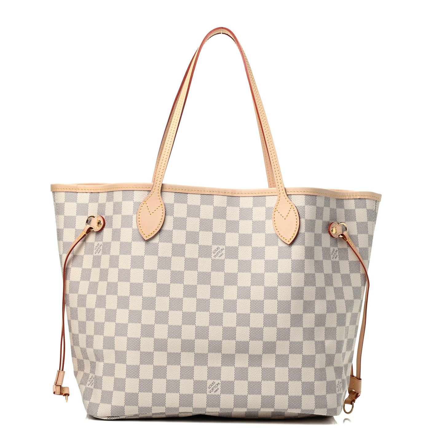 Damier Azur Neo Neverfull MM Rose Ballerine