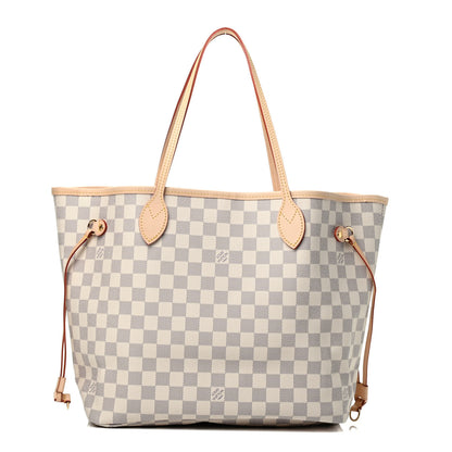 Louis Vuitton Damier Azur Neo Neverfull MM Rose Ballerine 1 of 8