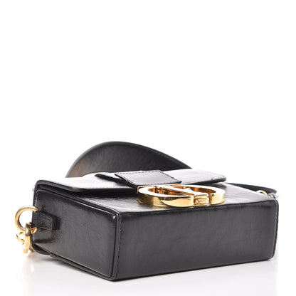 Christian Dior Crackled Lambskin 30 Montaigne Box Bag Black 4 of 11