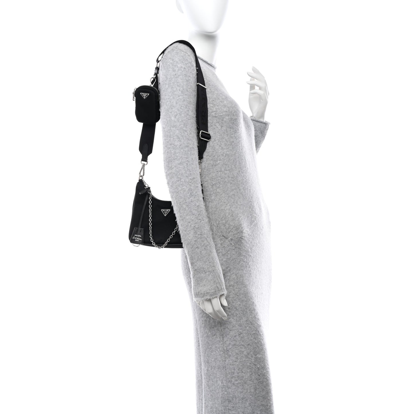 Nylon Re-Edition 2005 Shoulder Bag Black