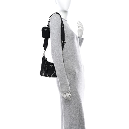 Prada Nylon Re-Edition 2005 Shoulder Bag Black 2 of 9