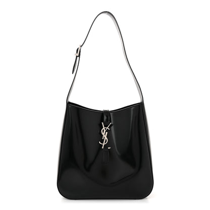 Saint Laurent Patent Small Le 5 A 7 Supple Hobo Black 1 of 11
