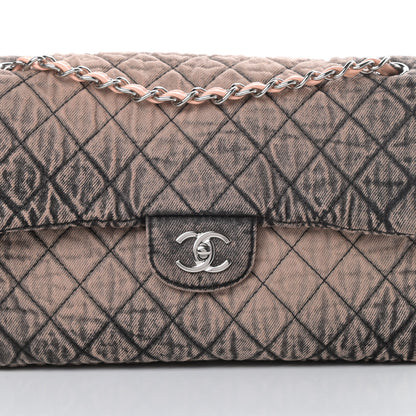 Chanel Denim Quilted Denimpression Flap Rose Clair 8 of 11