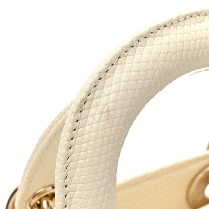 Christian Dior Lizard Mini Lady Dior White 9 of 17