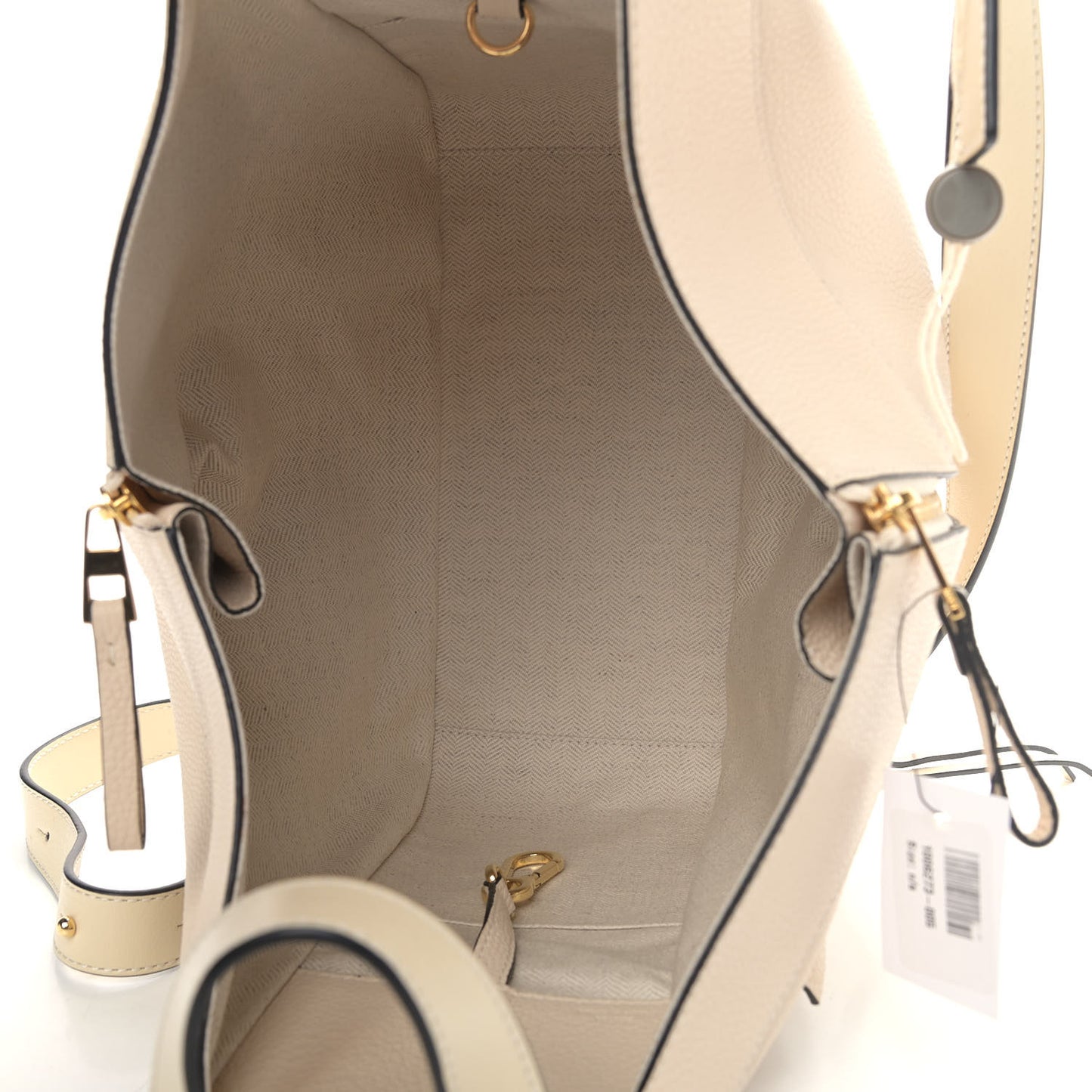 Grained Calfskin Small Hammock Shoulder Bag Neutral