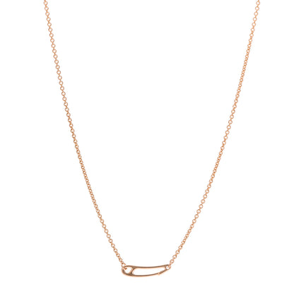 Hermes 18K Rose Gold Chaine d'Ancre Mini Punk Necklace ST 1 of 5