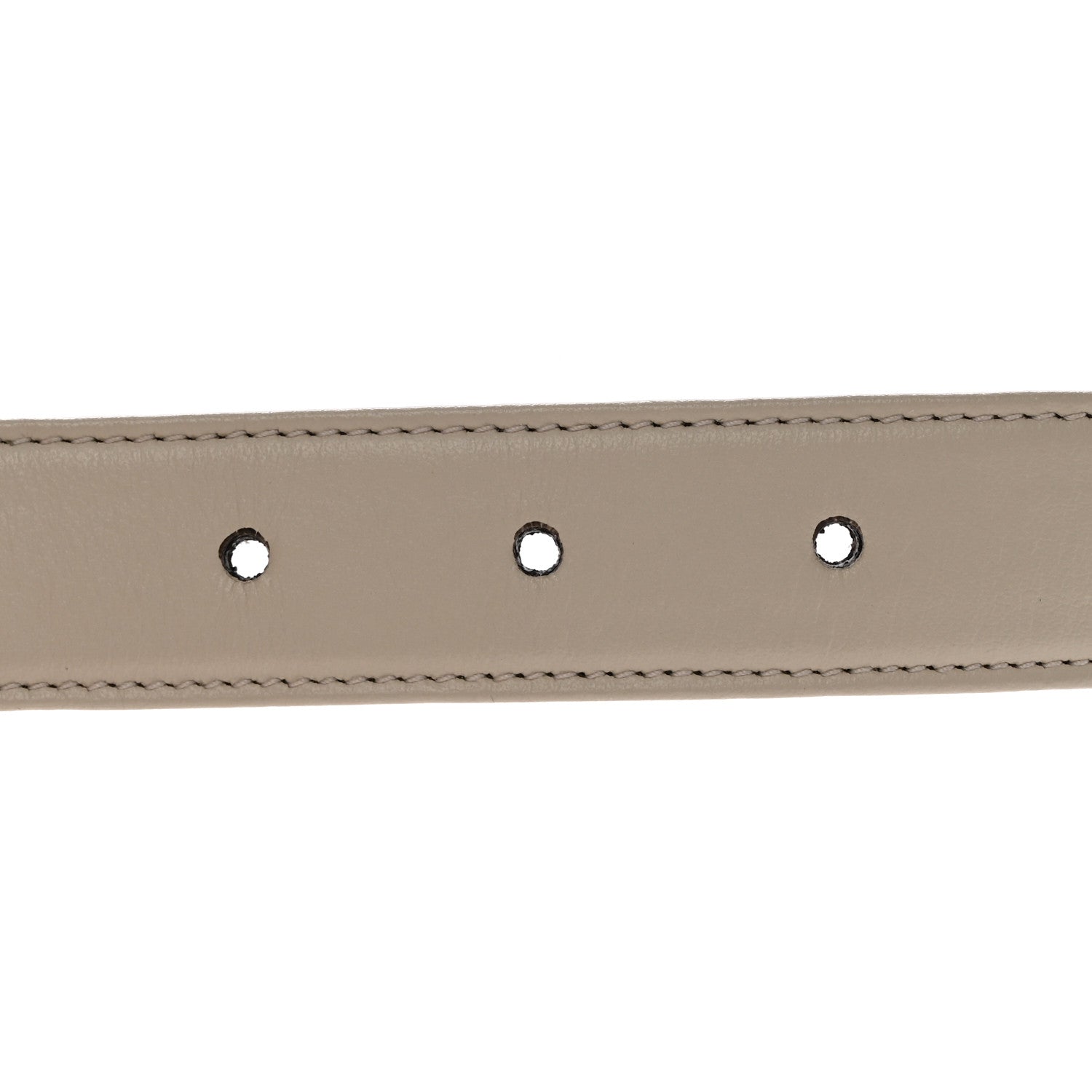 Gucci Plutone Calfskin Interlocking G 25mm Chain Belt 80 32 White 4 of 9