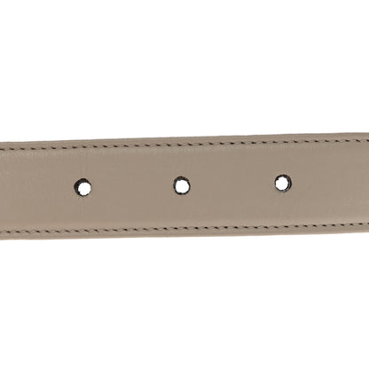 Gucci Plutone Calfskin Interlocking G 25mm Chain Belt 80 32 White 4 of 9