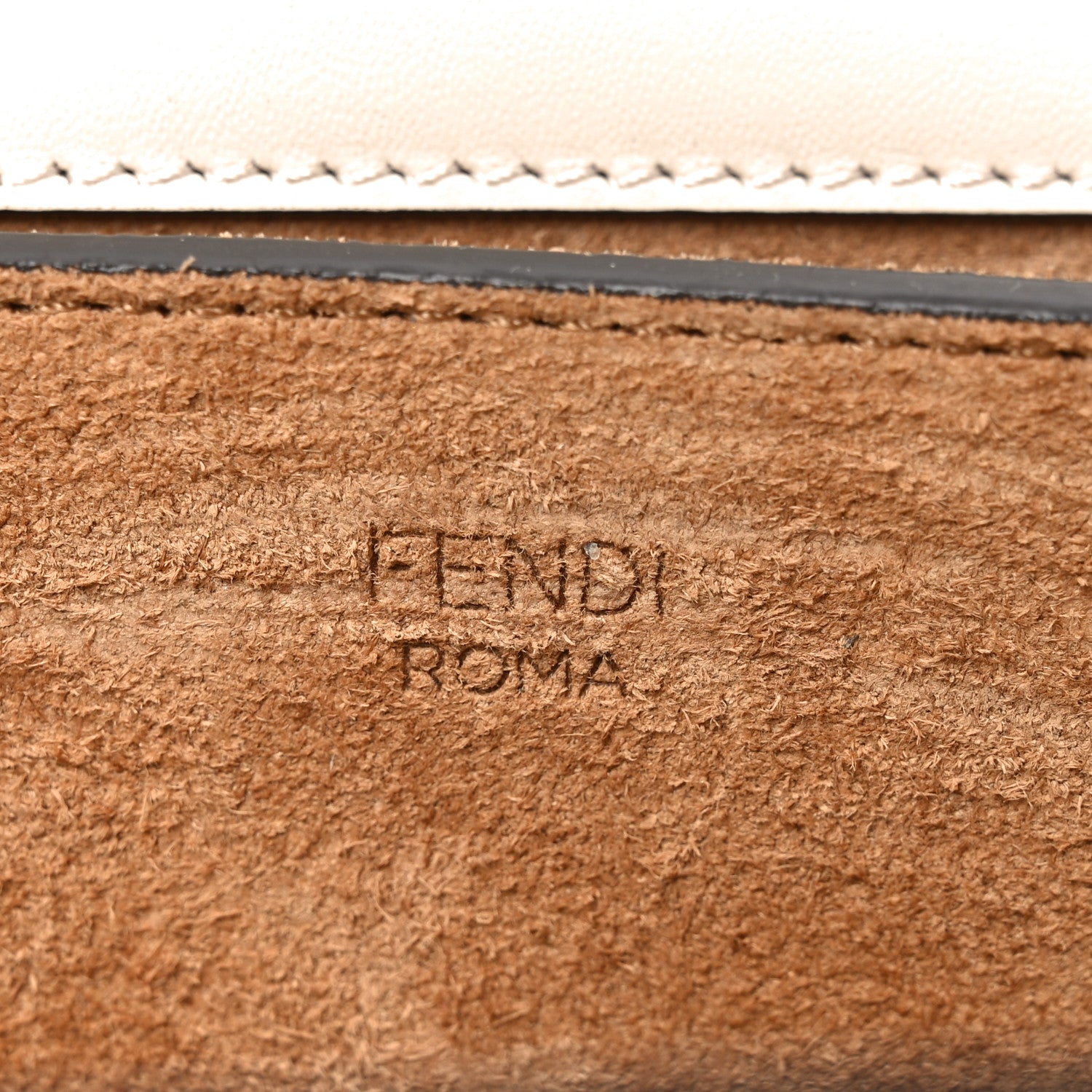 Fendi Vitello King Snakeskin Embossed Luxor Fendi Touch Shoulder Bag Camelia Daisy Roccia 6 of 10