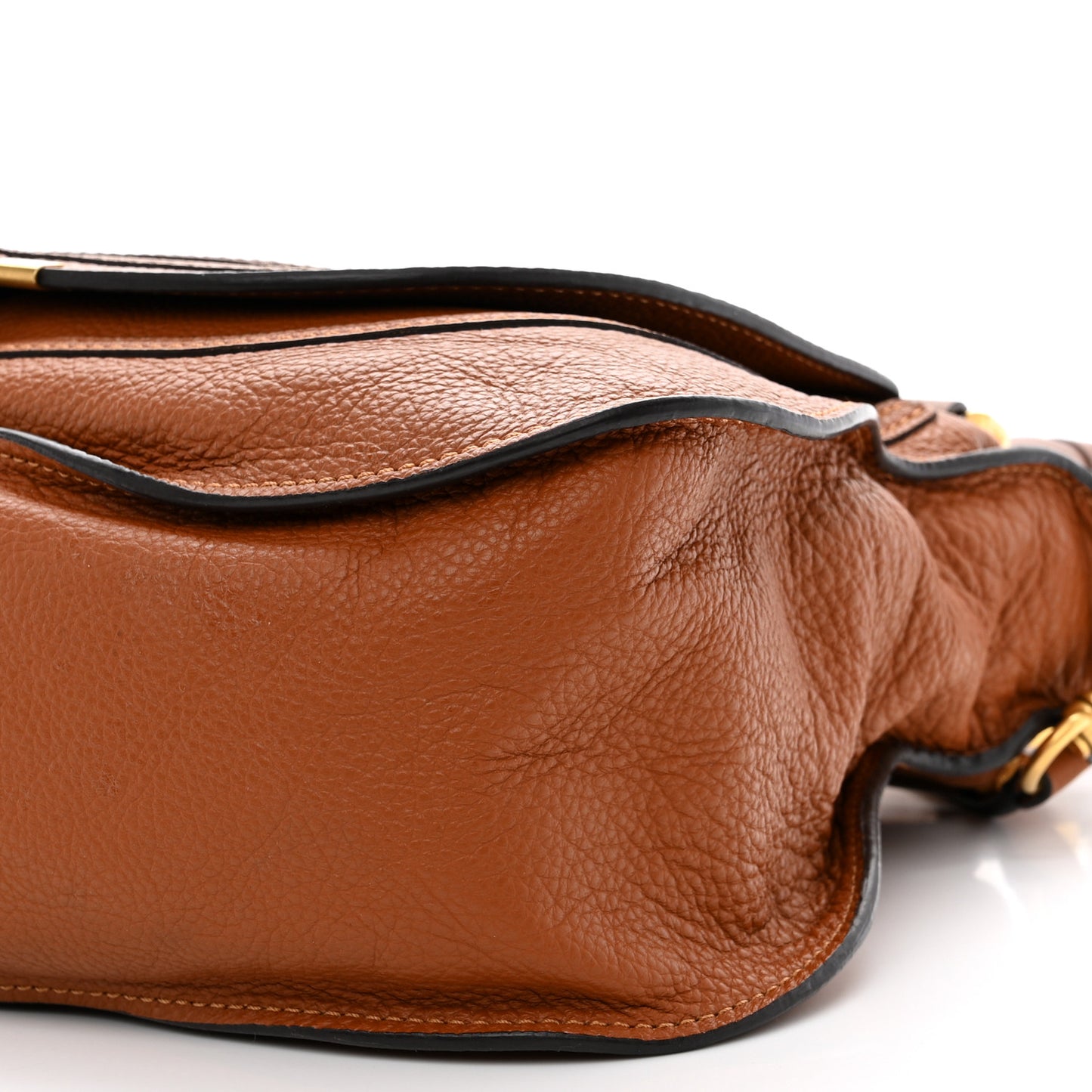 Calfskin Medium Marcie Satchel Tan